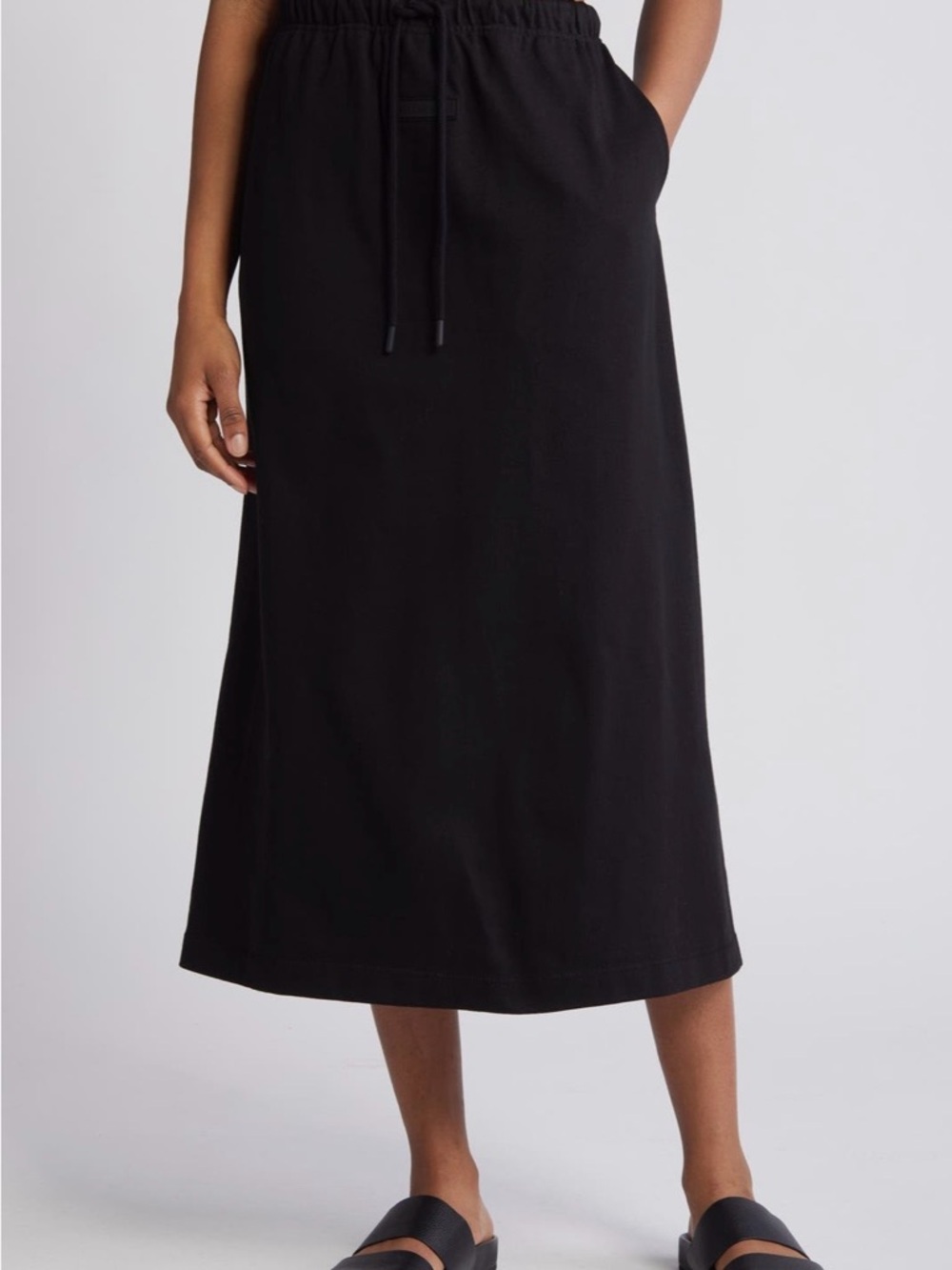 Fear of God Black Midi Skirt